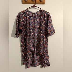 LuLaRoe Multicolor Floral Kimono